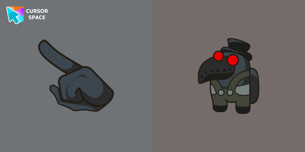 Among Us Plague Doctor Character cursor pack